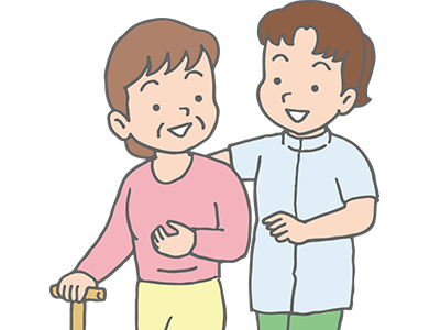 訪問リハビリ　関節可動域訓練